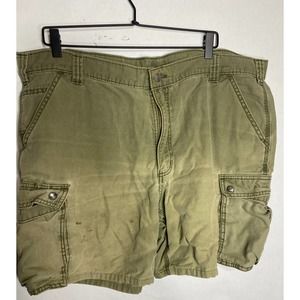 Lot of 3  Carhartt SZ 42/44 Orginal Fit Washed Canvas Light Green/Khaki Shorts